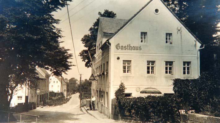 Gasthaus und Pension Goldener Anker - historische Ansicht